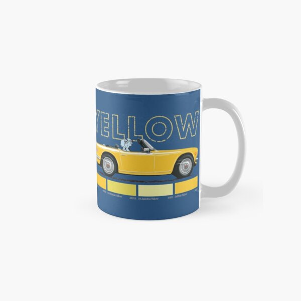 Yellow color TR6 – UK car in a colour you love Classic Mug