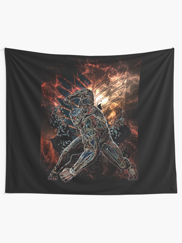 Alternate view of Armored Titan Awakening Tapestry