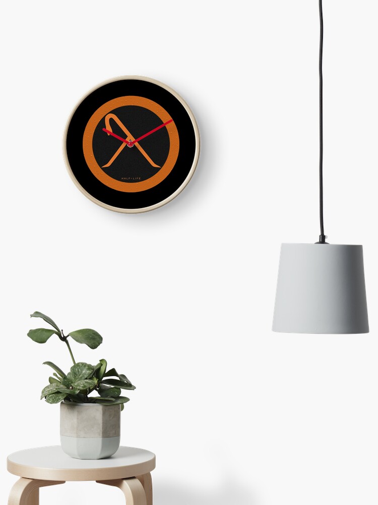 Half Life Crowbar Lambda Clock By Navardi Redbubble