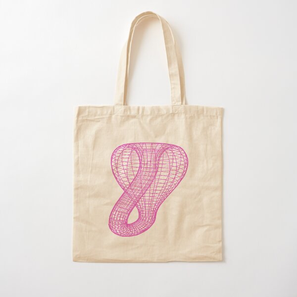Two-dimensional representation of the Klein bottle immersed in three-dimensional space, #TwoDimensional, #representation, #KleinBottle, #immersed, #ThreeDimensional, #space Cotton Tote Bag