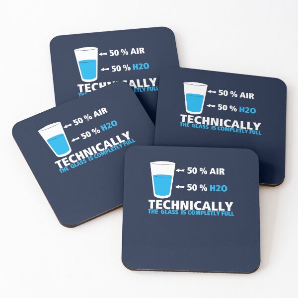 Item preview, Funny Glass Half Full Pun Science for Chemistry fans designed and sold by danyc88.