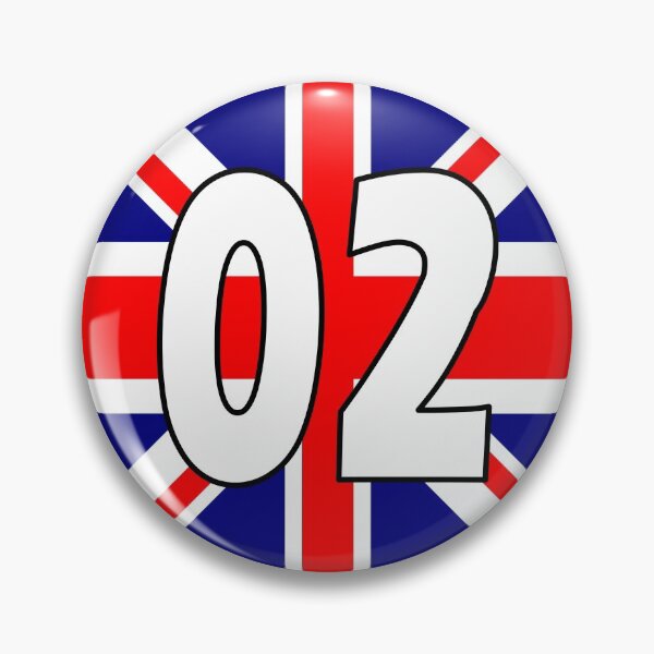 Item preview, UK flag with number 02 - zero two designed and sold by AllShirts21.