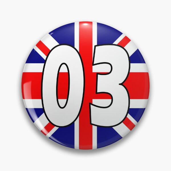 Item preview, UK flag with number 03 - zero three designed and sold by AllShirts21.