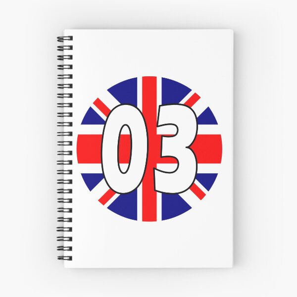 Item preview, UK flag with number 03 - zero three designed and sold by AllShirts21.