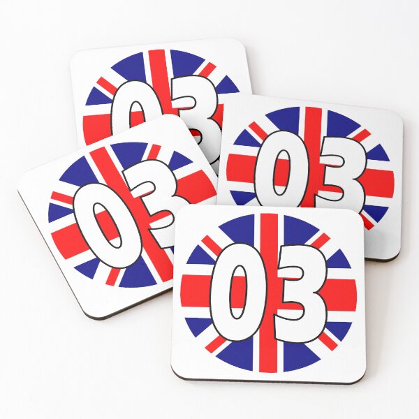 Item preview, UK flag with number 03 - zero three designed and sold by AllShirts21.
