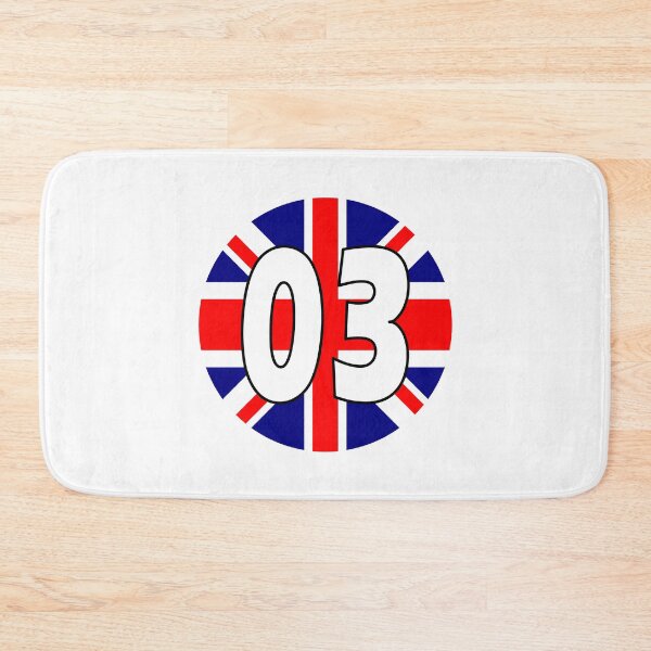 Item preview, UK flag with number 03 - zero three designed and sold by AllShirts21.