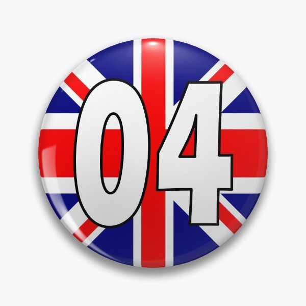 Item preview, UK flag with number 04 - zero four designed and sold by AllShirts21.