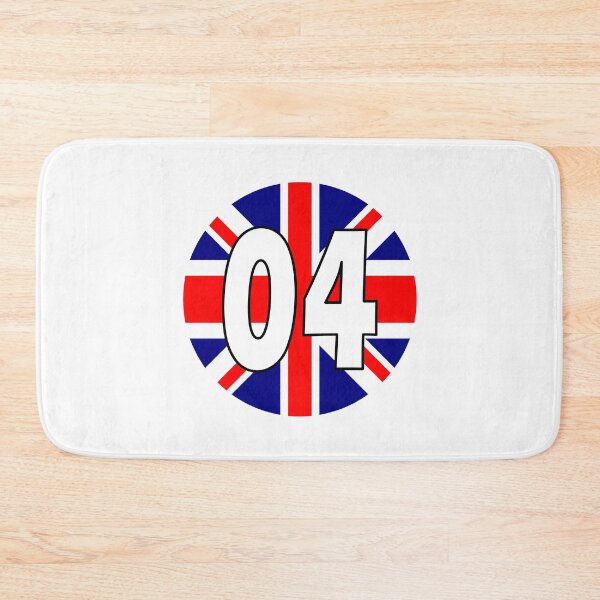 Item preview, UK flag with number 04 - zero four designed and sold by AllShirts21.