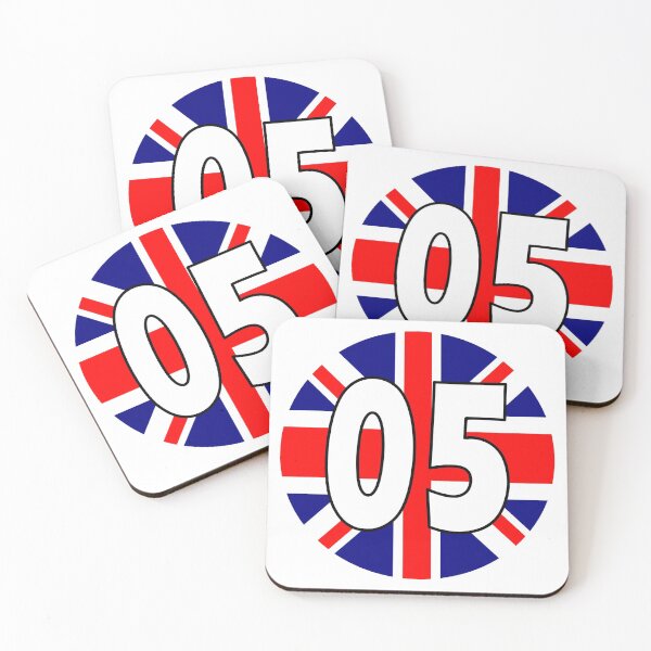Item preview, UK flag with number 05 - zero five designed and sold by AllShirts21.