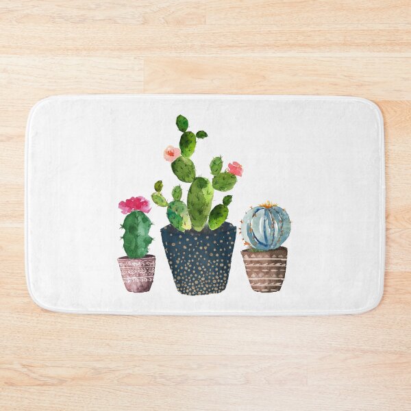 Item preview, Watercolor hand painted Cactus trio designed and sold by SouthPrints.