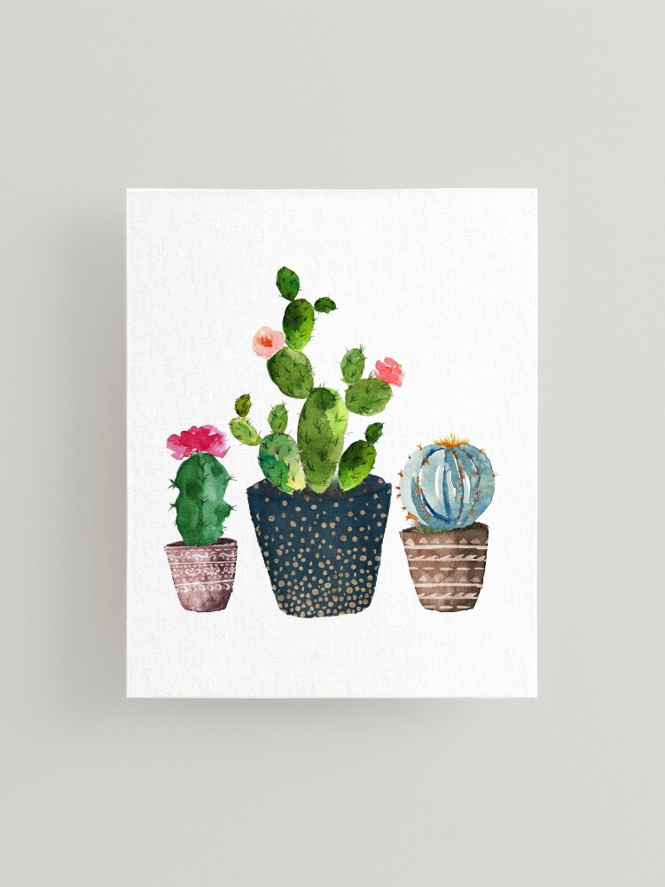 Hand-painted shops Cactus Canvas