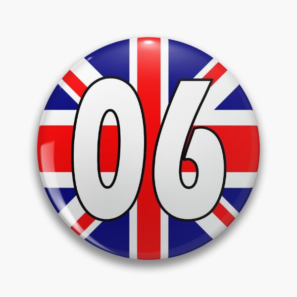 Item preview, UK flag with number 06 - zero six designed and sold by AllShirts21.