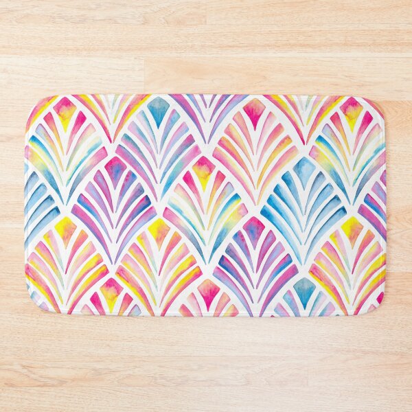 Item preview, Art Deco Fan's in Rainbow Watercolor designed and sold by Gingerlique.