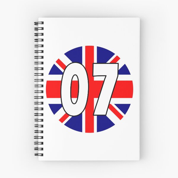 Item preview, UK flag with number 07 - zero seven designed and sold by AllShirts21.