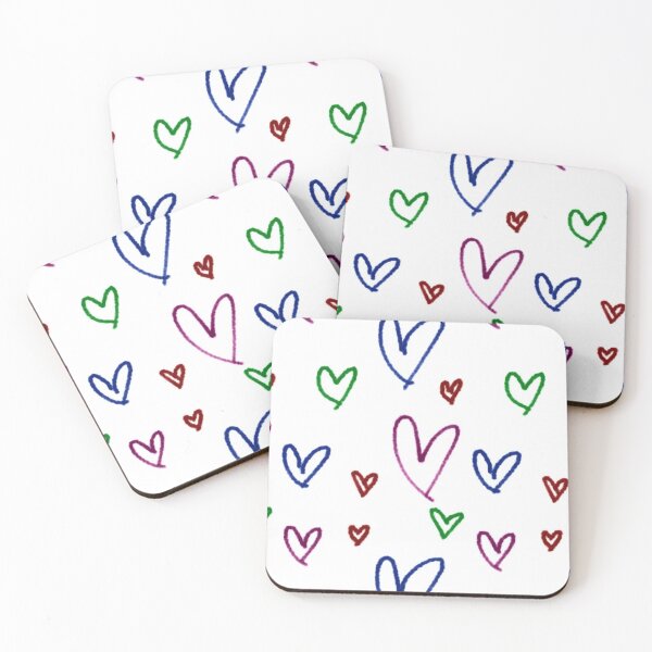 Item preview, Sprayed hearts designed and sold by Bonnie Zimmerman.