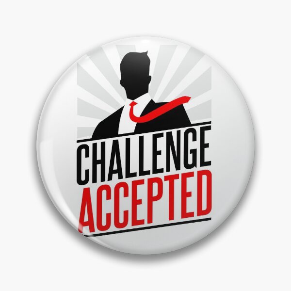 Item preview, Barney Stinson Challenge Accepted designed and sold by Meta Cortex.