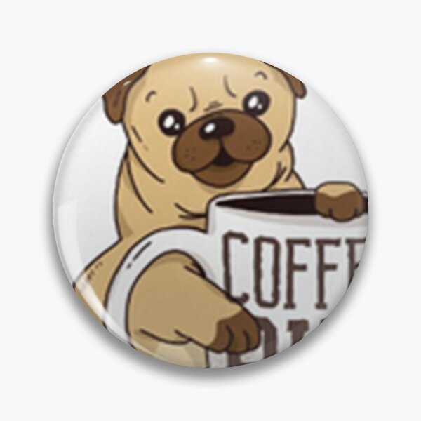 Item preview, Pug Loves Coffee designed and sold by DraginKen.