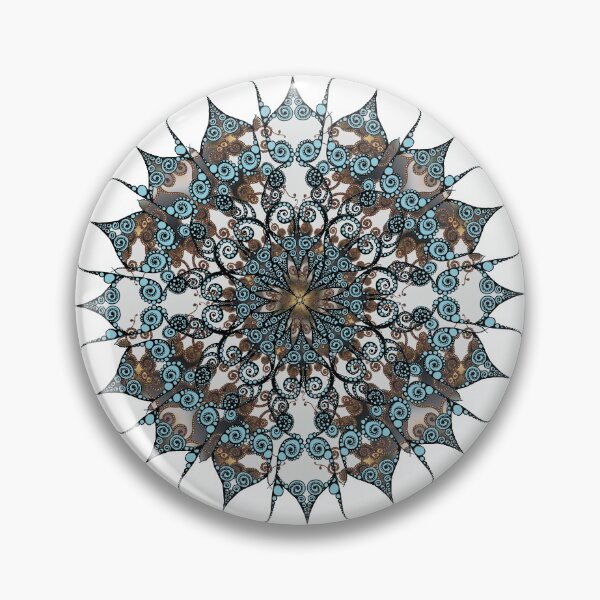 Artikelvorschau, Oriental Mandala in turquoise, brown & ocre entworfen und verkauft von pearlposition.