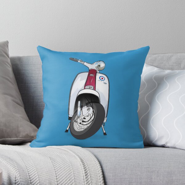Mod Lambretta Throw Pillow