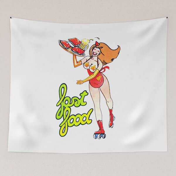 Item preview, Vintage Pin up Fast Food 5 designed and sold by mr-jerichotv.