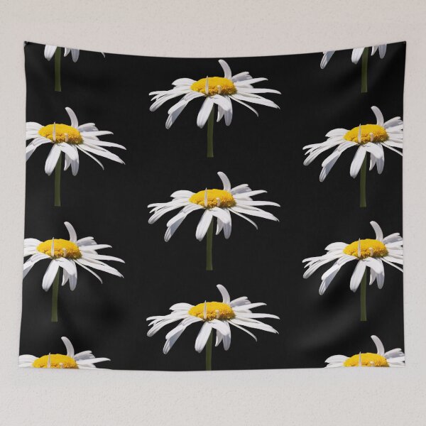 Item preview, Camomile on black background designed and sold by Shoshina.