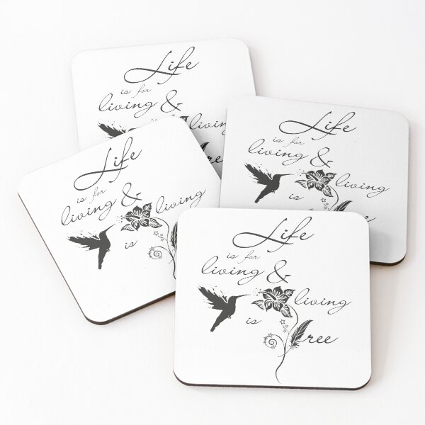 Item preview, Hummingbird - life is for living and living is free designed and sold by ProMySign.