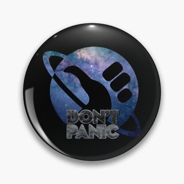 File:Don't Panic Badge.jpg - Wikimedia Commons