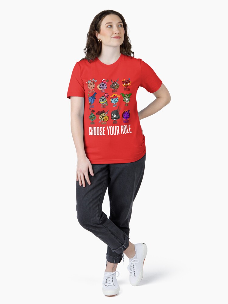 Thumbnail 4 of 7, Essential T-Shirt, D&D Character Class Hit Dice designed and sold by McPod.