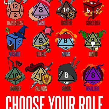 Artwork thumbnail, D&D Character Class Hit Dice by McPod