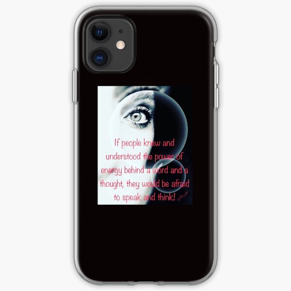 Energy behind words iPhone Soft Case