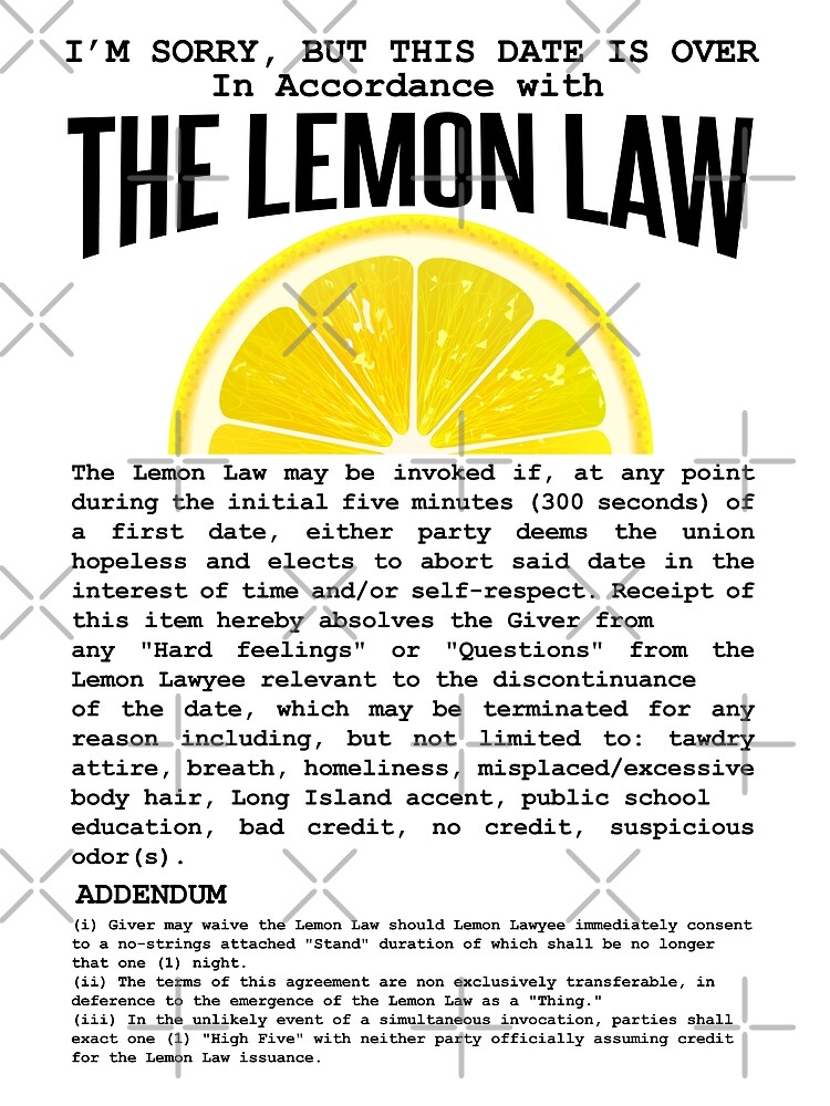The Dating Lemon Law