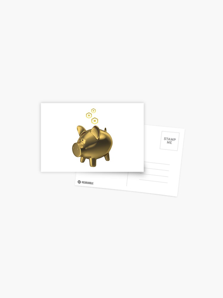 Roblox Saving My Robux Postcard By T Shirt Designs Redbubble - my robux roblox