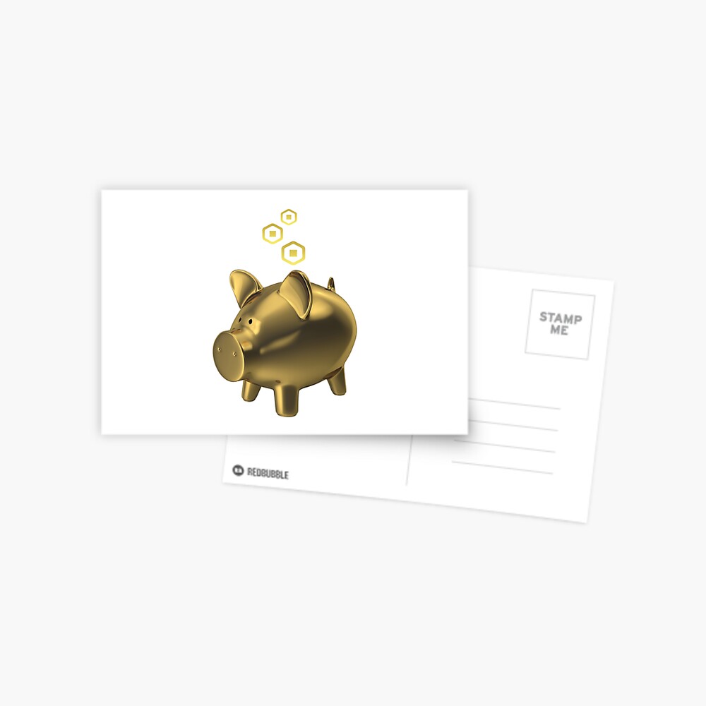 Roblox Saving My Robux Greeting Card By T Shirt Designs Redbubble - how much robux does ten pounds give you