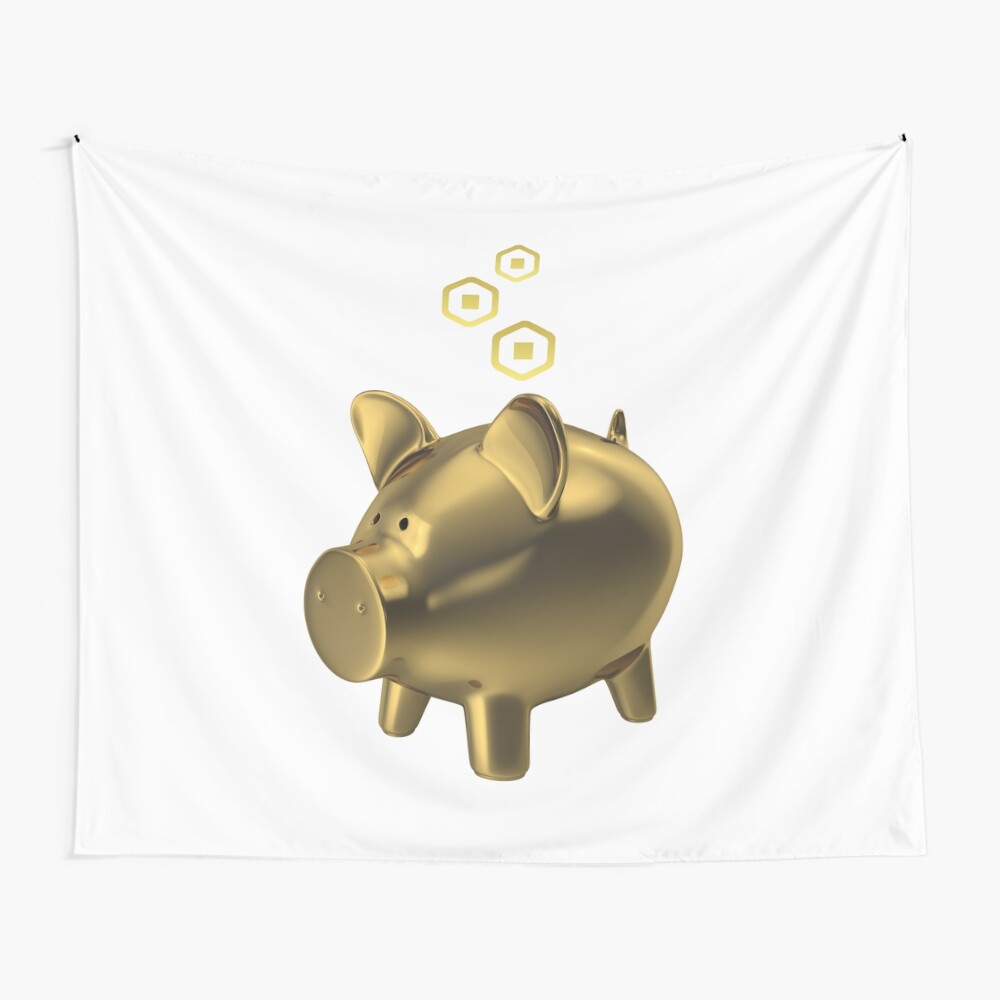 roblox saving my robux mounted print by t shirt designs redbubble - robux roblox among us t shirt