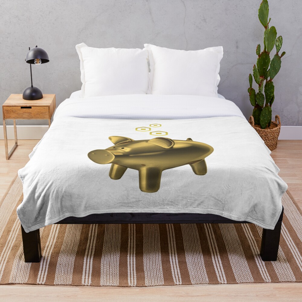 Roblox Saving My Robux Throw Blanket By T Shirt Designs Redbubble - my bed roblox