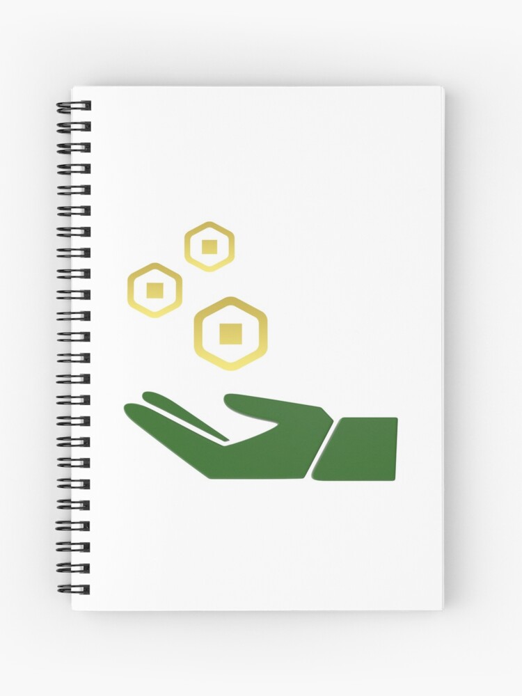 Roblox Robux Pocket Money Spiral Notebook By T Shirt Designs Redbubble - how to get free robux in notepad