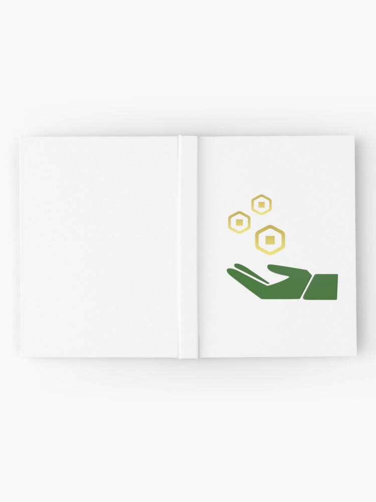 Roblox Robux Pocket Money Hardcover Journal By T Shirt Designs Redbubble - the new robux logo looks great roblox