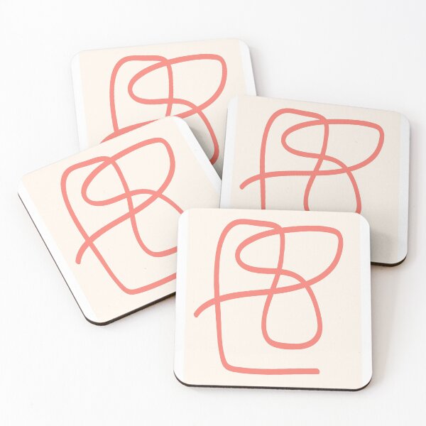 Item preview, Abstract Line #1 \\ Coral Line designed and sold by The Wellington Boot.