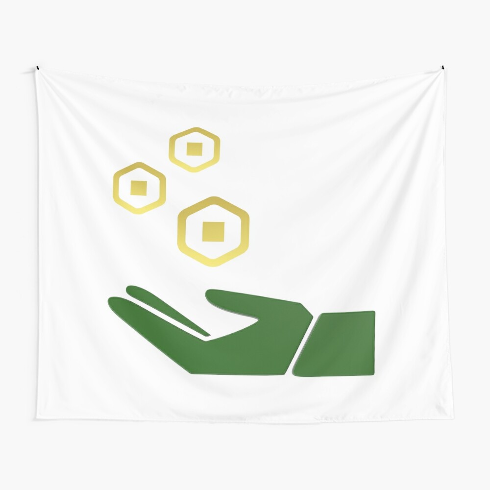 Roblox Robux Pocket Money Tapestry By T Shirt Designs Redbubble - roblox oof roblox tapestry teepublic