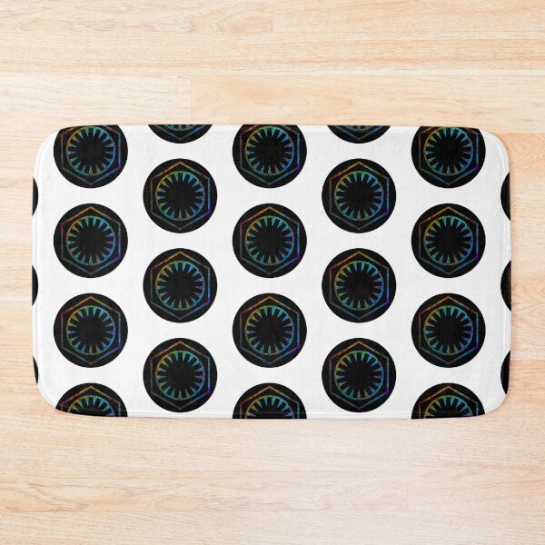 Item preview, LGBT First Order Rainbow Nebula (black circle) designed and sold by DarthAstris.
