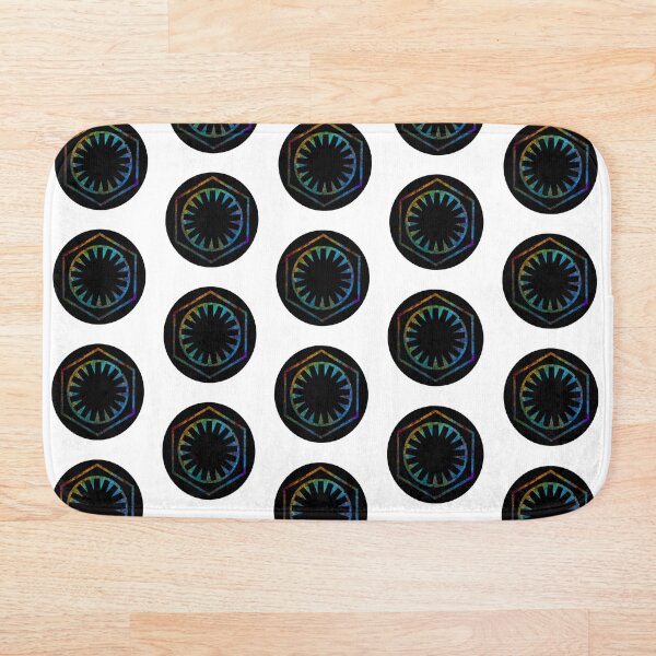 Item preview, LGBT First Order Rainbow Nebula (black circle) designed and sold by DarthAstris.