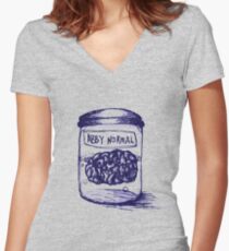 Abby Normal Women's Fitted V-Neck T-Shirt