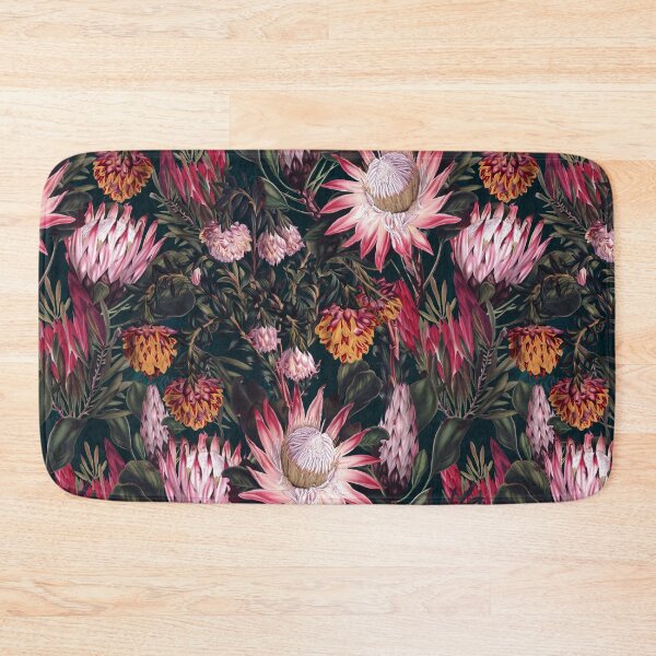 Item preview, Protea Floral-Night Pattern II designed and sold by Burcu Korkmazyurek.