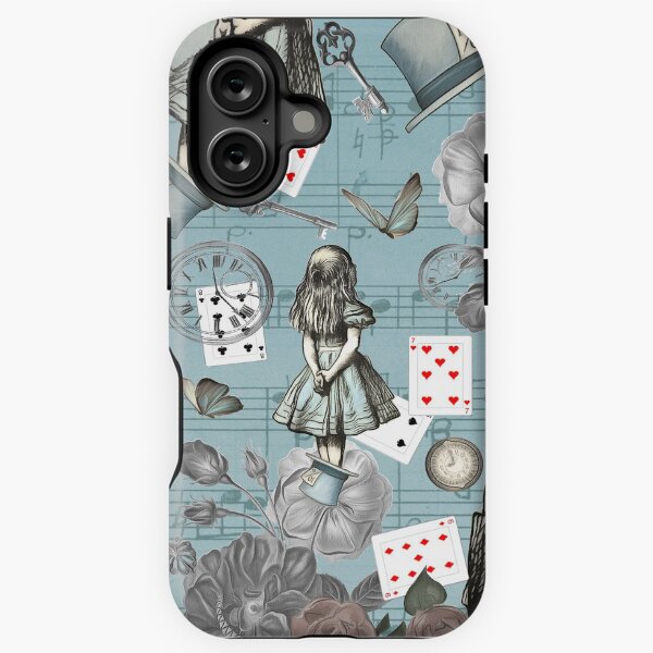 Artikel-Vorschau von Alice im Wunderland Collage - Vintage Blue, designt und verkauft von maryedenoa.