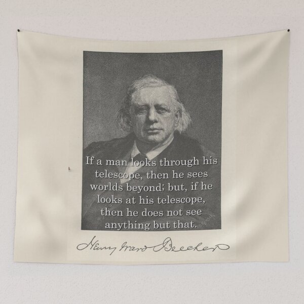 Item preview, If A Man Looks Through - H W Beecher designed and sold by CrankyOldDude.