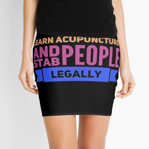 Funny acupuncture occupations Mini Skirt