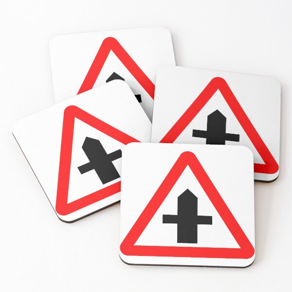 Item preview, Crossroads Ahead British Road Sign designed and sold by LoveOfMaps.