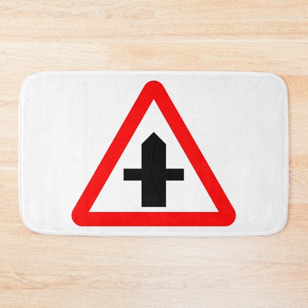 Item preview, Crossroads Ahead British Road Sign designed and sold by LoveOfMaps.