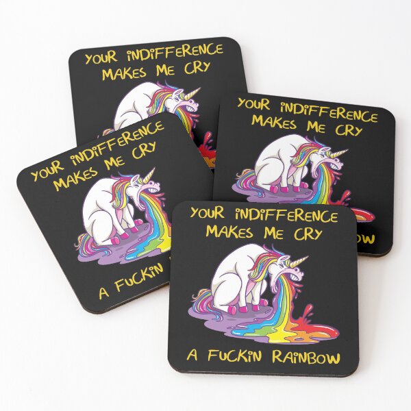 Item preview, Unicorn Rainbow Sarcasm Sarcastic Misantroph designed and sold by Basti09.