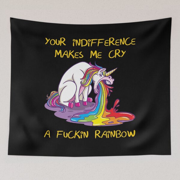 Item preview, Unicorn Rainbow Sarcasm Sarcastic Misantroph designed and sold by Basti09.
